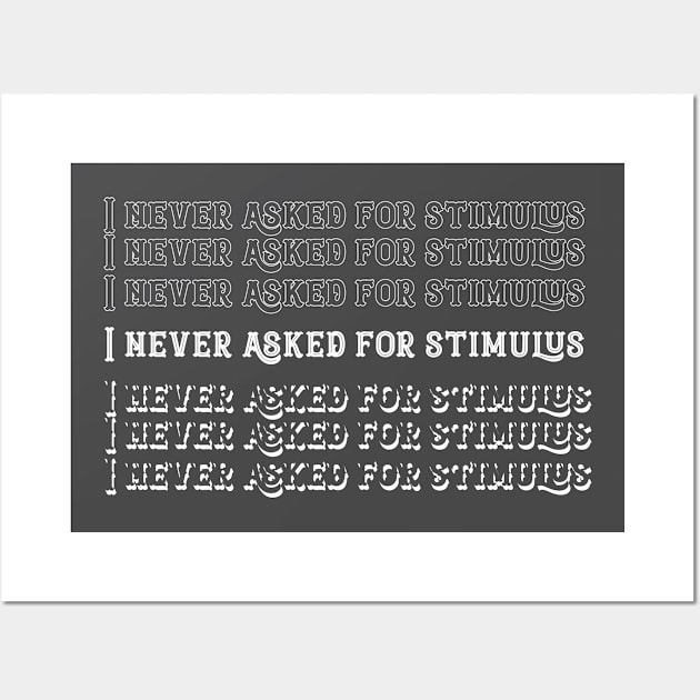 Stimulus check 2020 Wall Art by KMLdesign